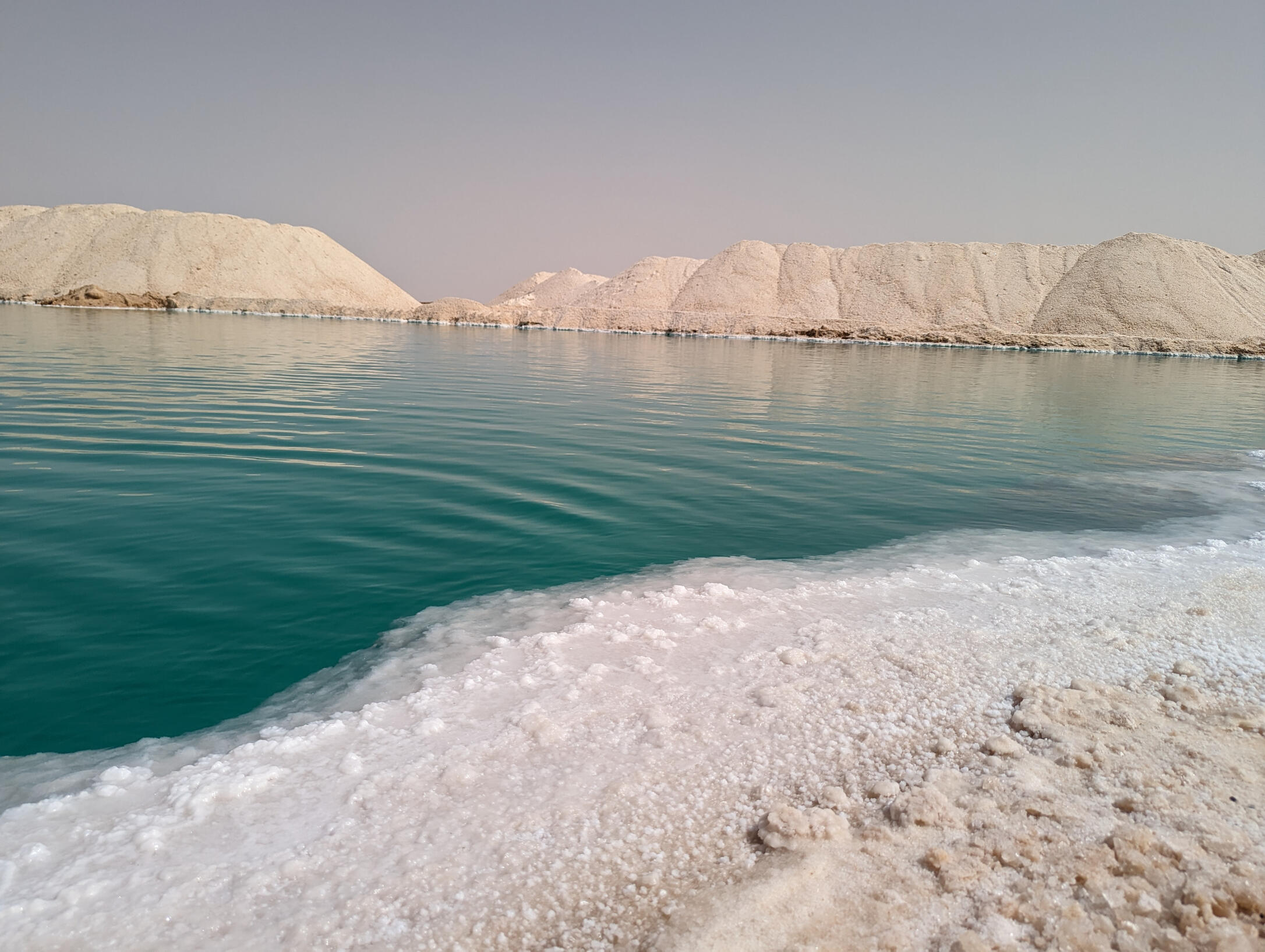 Floating in salt lakes